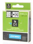 Dymo D1 tape 9 mm x 7 m, zwart/wit