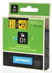 Dymo Tape D1 12 mm x 7m, zwart op geel