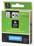Dymo D1 tape 19 mm x 7 m, zwart opwit