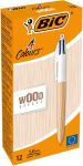 Bic 4 Colours Wood Style stylo bille, mo