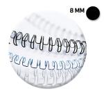 Fellowes metalen bindrug rug 8 mm,zwart 