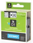 Dymo D1 tape 24 mm x 7 m, zwart/wit