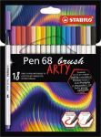 STABILO pen 68 brush ARTY, étui de18 piè