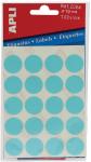 Apli etiketten 19 mm, 20 per blad,blauw,