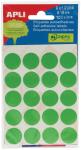 Apli etiketten 19 mm, 20 per blad,groen,