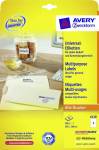 Avery witte universele etiketten QuickPe