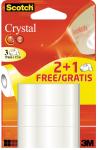 Scotch Crystal ruban adhésif, 19mmx15m, 