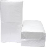 Serviettes, ft 33 x 33 cm, 1 plis,blanc,