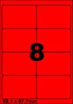 DBS étiquettes 99,1 x 67,7 mm 8/feuille 