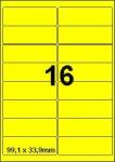 DBS etiketten 99,1 x 33,9 mm, 16 per bla