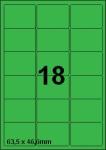 DBS etiketten 63,5 x 46,6 mm, 18 per bla