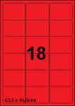 DBS etiketten 63,5 x 46,6 mm, 18 per bla