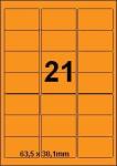 DBS etiketten 63,5x38,1mm, 21 per blad,f