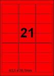 DBS etiketten 63,5 x 38,1 mm, 21 per bla
