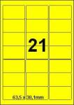 DBS etiketten 63,5 x 38,1 mm, 21 per bla