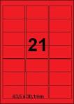 DBS etiketten 63,5 x 38,1 mm, 21 per bla