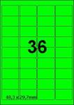 DBS etiketten  48,3x29,7mm, 36 perblad, 