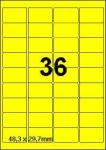 DBS etiketten 48,3 x 29,7 mm, 36 per bla