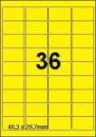 DBS etiketten 48,3 x 29,7 mm, 36 per bla