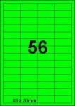 DBS etiketten 48 x 20 mm, 56 per blad, f