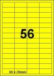 DBS etiketten 48 x 20 mm, 56 per blad, f