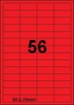 DBS etiketten 48 x 20 mm, 56 per blad, r