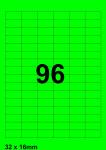 DBS etiketten 32 x 16 mm*, 96 per blad, 
