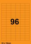 DBS etiketten 32 x 16 mm*, 96 per blad, 