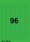 DBS etiketten 32 x 16 mm*, 96 per blad, 