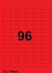 DBS etiketten 32 x 16 mm*, 96 per blad, 