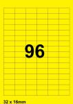DBS etiketten 32 x 16 mm*, 96 per blad, 