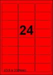 DBS etiketten 63,5 x 33,9 mm, 24 per bla