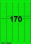 DBS etiketten 38,1 x 8 mm, 170 perblad, 