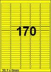DBS etiketten 38,1 x 8 mm, 170 perblad, 