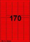 DBS etiketten 38,1 x 8 mm, 170 perblad, 