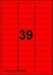 DBS etiketten 63,5 x 21,2 mm, 39 per bla