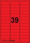 DBS etiketten 63,5 x 21,2 mm, 39 per bla