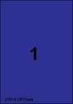 DBS etiketten 210 x 291 mm, 1 per blad, 