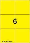 DBS etiketten 105 x 99 mm, 6 per blad, g