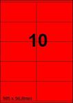 DBS etiketten 105 x 56,8 mm, 10 perblad,