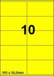 DBS etiketten 105 x 56,8 mm, 10 perblad,