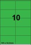 DBS etiketten 105 x 56,8 mm, 10 perblad,