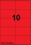 DBS etiketten 105 x 56,8 mm, 10 perblad,