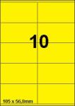 DBS etiketten 105 x 56,8 mm, 10 perblad,