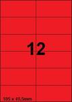 DBS etiketten 105 x 49,5 mm, 12 perblad,