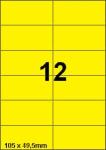DBS etiketten 105 x 49,5 mm, 12 perblad,