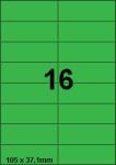 DBS etiketten 105 x 37,1 mm, 16 perblad,
