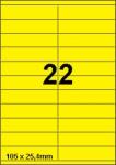 DBS etiketten 105 x 25,4 mm, 22 perblad,