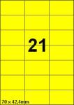 DBS etiketten 70 x 42,4 mm, 21 perblad, 