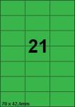 DBS etiketten 70 x 42,4 mm, 21 perblad, 